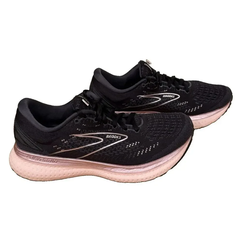 Brooks Glycerin 19 Women’s Running Shoes Size 9 Black Pink